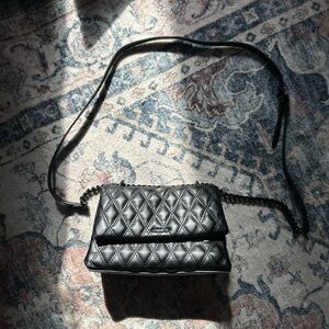 Aldo Black Quilted Crossbody Bag